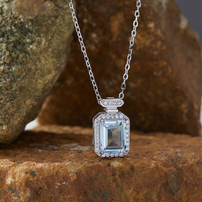 925 Silver The Perfume Bottle Necklace - Amethyst/Citrine/Garnet/Blue Topaz/Peridot