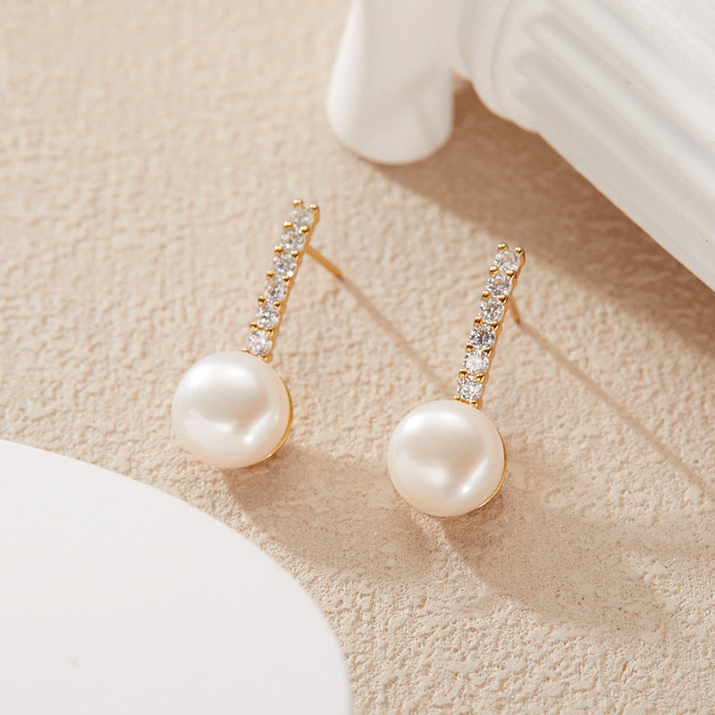 925 Silver Freshwater Pearls Earrings