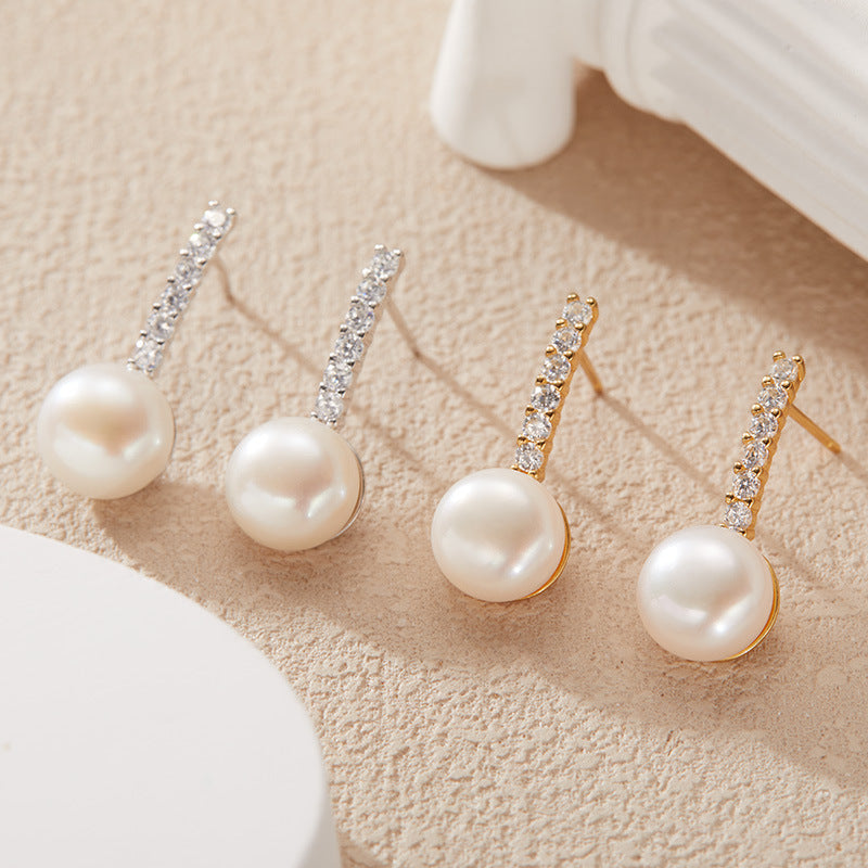 925 Silver Freshwater Pearls Earrings
