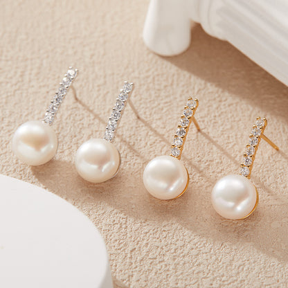 925 Silver Freshwater Pearls Earrings