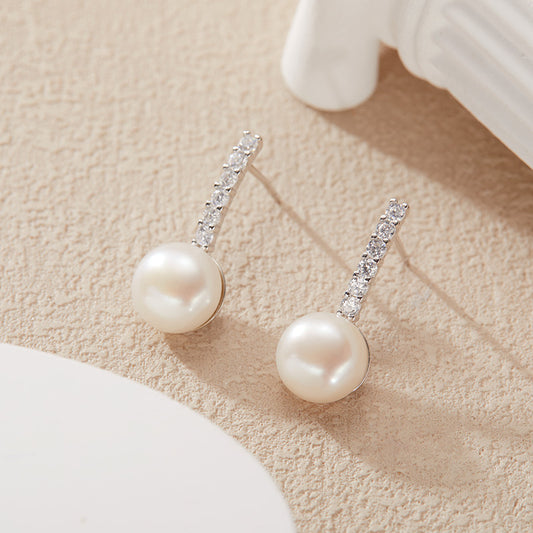 925 Silver Freshwater Pearls Earrings